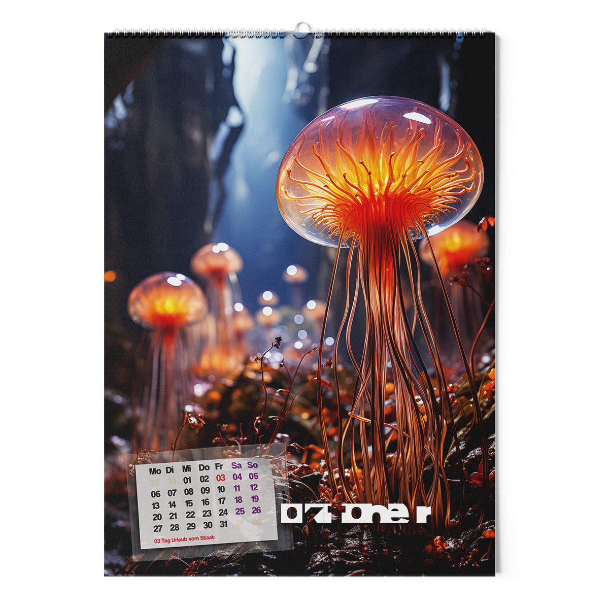 ◤◢ kalender SCHLEIMPILZE 2025 ➽ 01-(UN)REAL