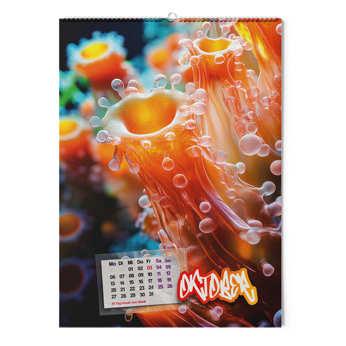 ◤◢ kalender SCHLEIMPILZE 2025 ➽ 02-UNREAL