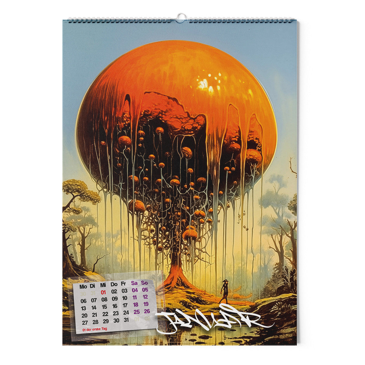 ◤◢ kalender SCHLEIMPILZE 2025 ➽ 03-ART