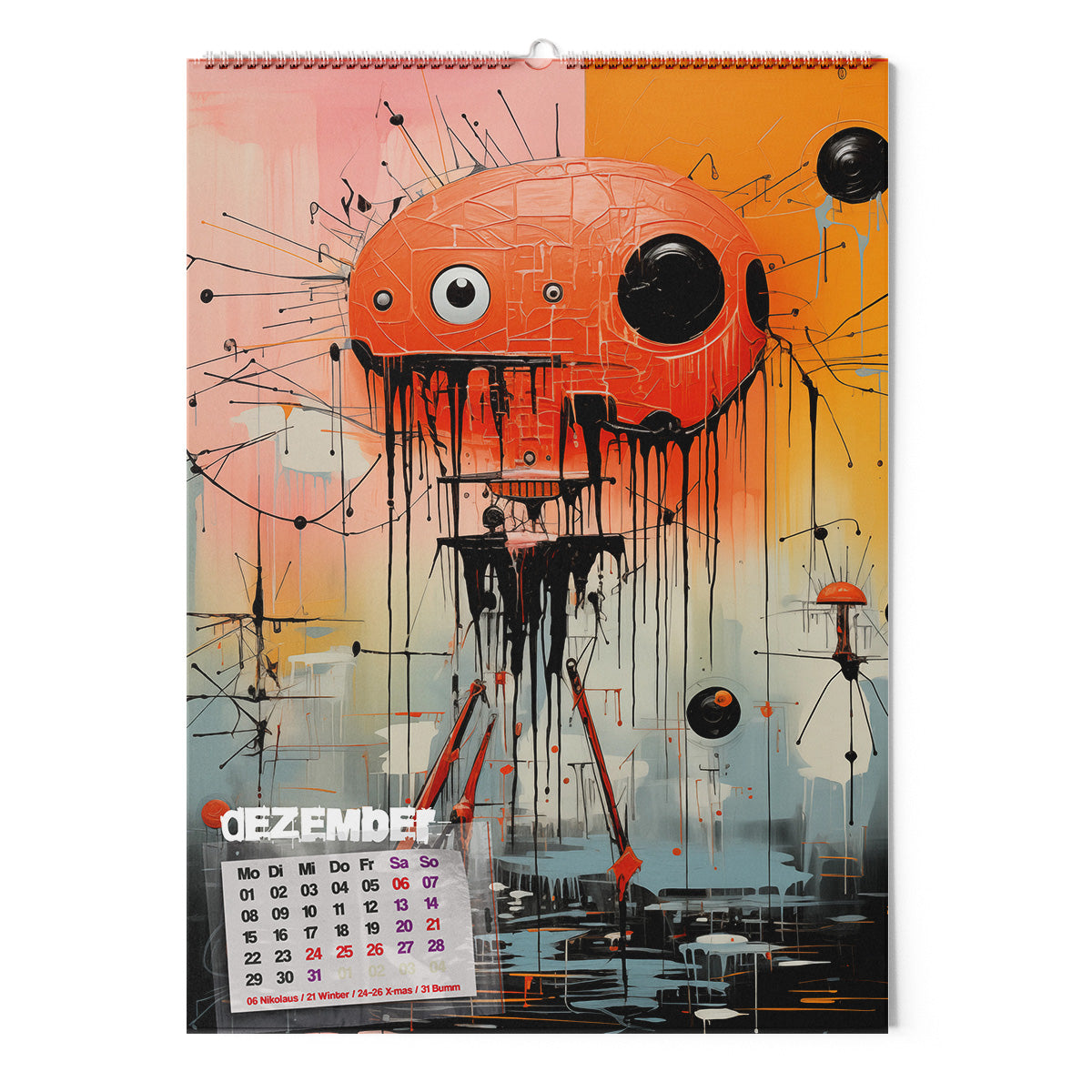 ◤◢ kalender SCHLEIMPILZE 2025 ➽ 04-SOT/ART