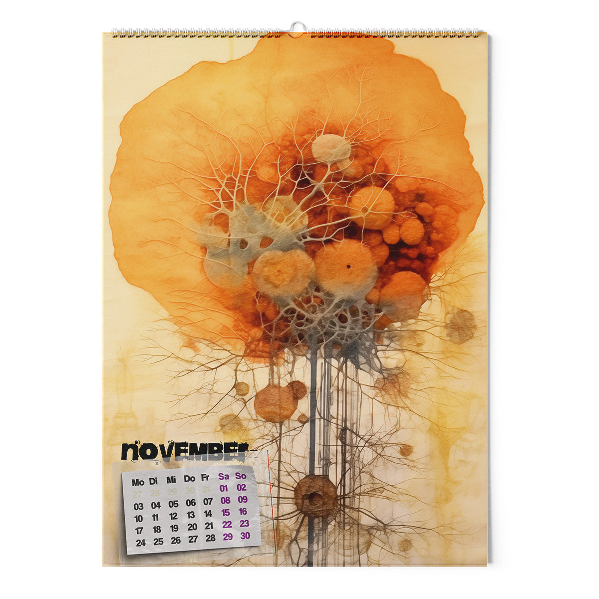 ◤◢ kalender SCHLEIMPILZE 2025 ➽ 04-SOT/ART