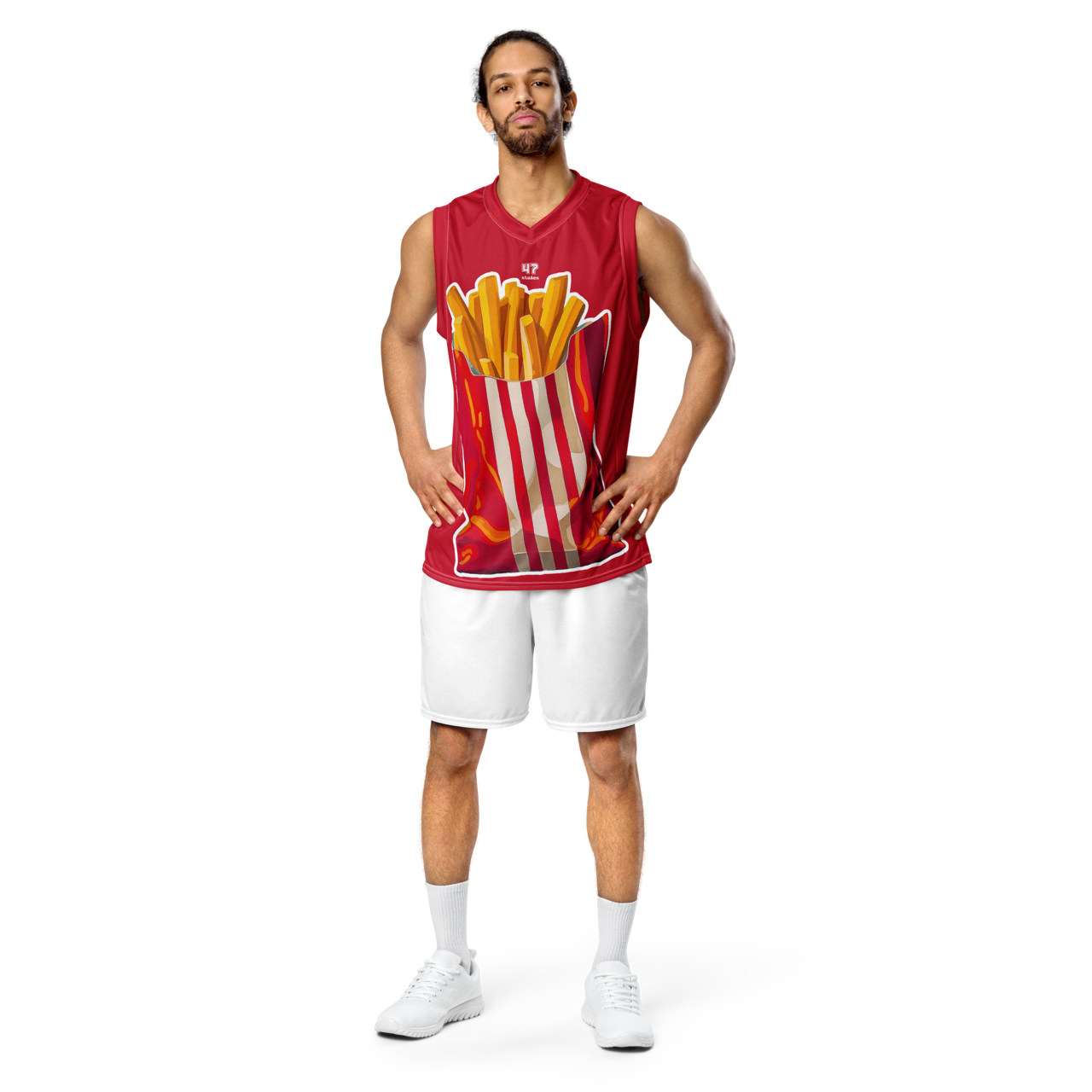 BASKETBALL JERSEY UNISEX ➽ POMMES ULTRA RED