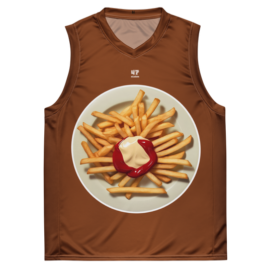 BASKETBALL JERSEY UNISEX ➽ POMMES ULTRA SADDLE BROWN