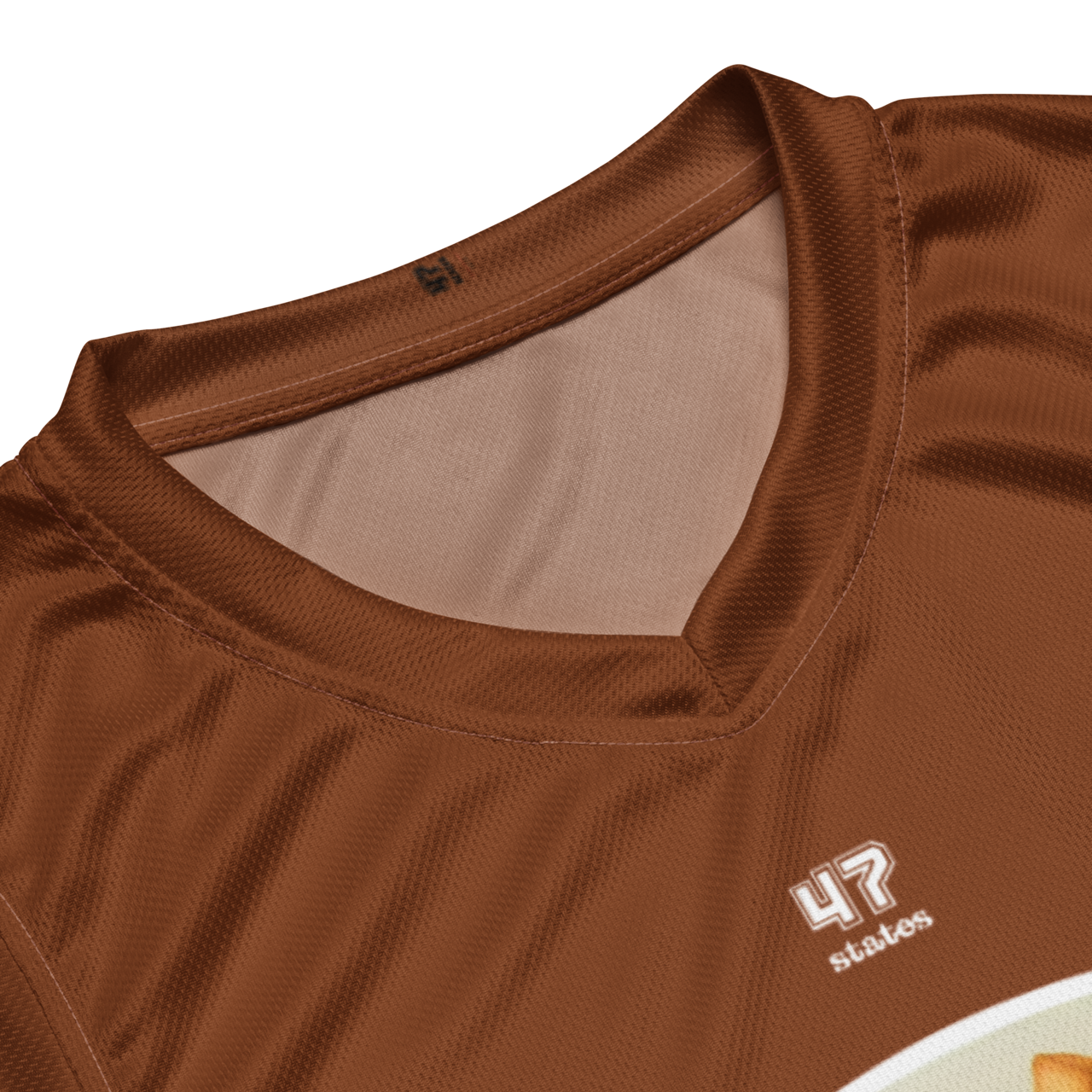 BASKETBALL JERSEY UNISEX ➽ POMMES ULTRA SADDLE BROWN