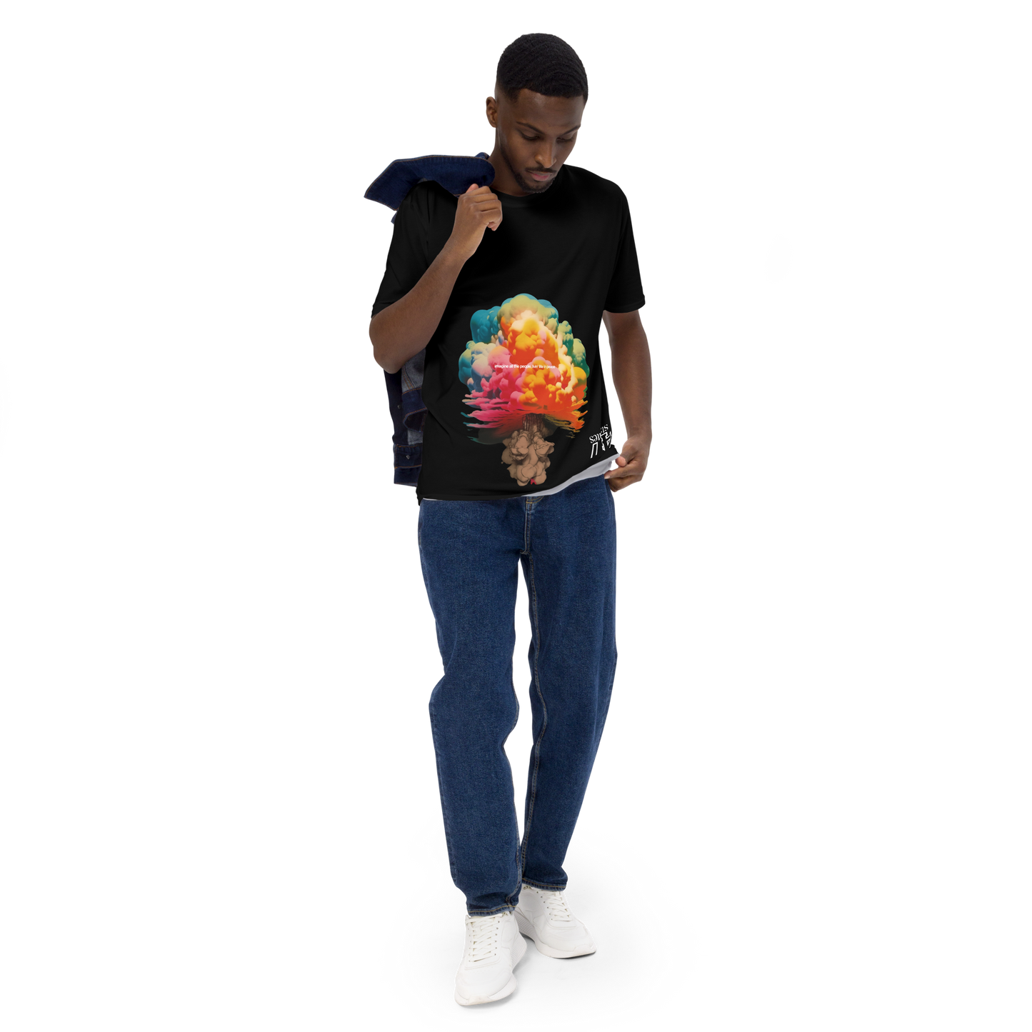 T-SHIRT MALE  ➽ MUSHROOMS | ATOMIC RAINBOW