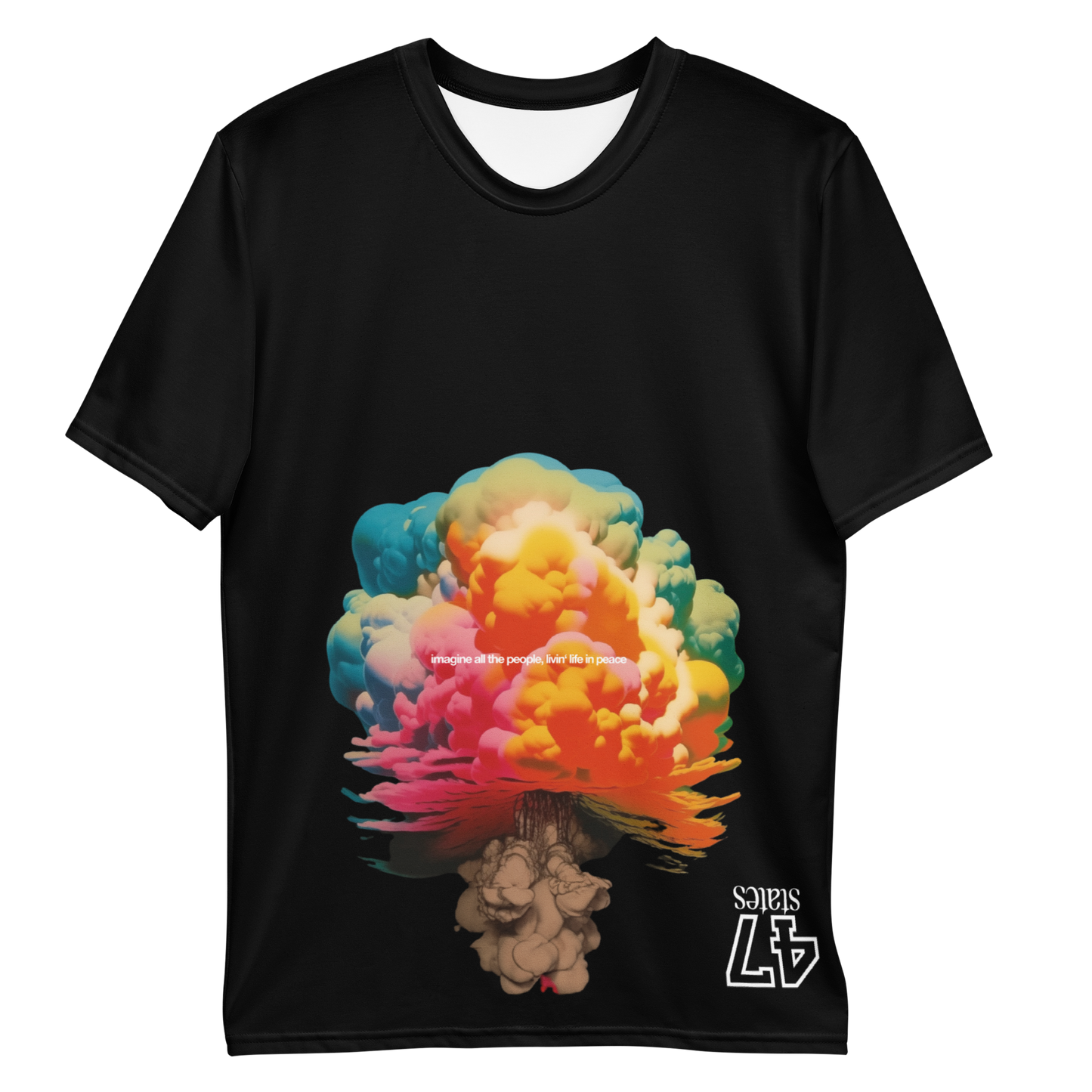 T-SHIRT MALE  ➽ MUSHROOMS | ATOMIC RAINBOW