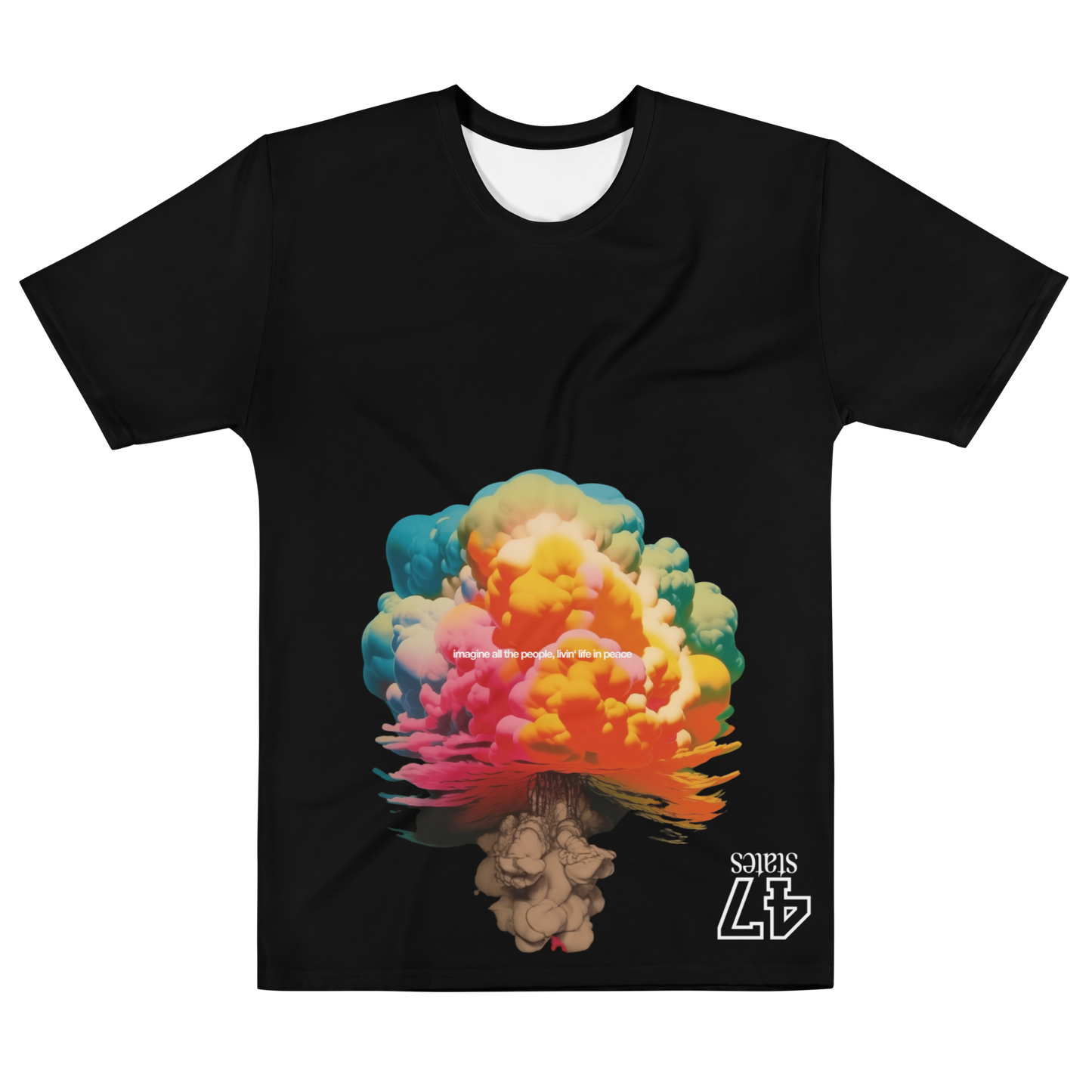 T-SHIRT MALE  ➽ MUSHROOMS | ATOMIC RAINBOW