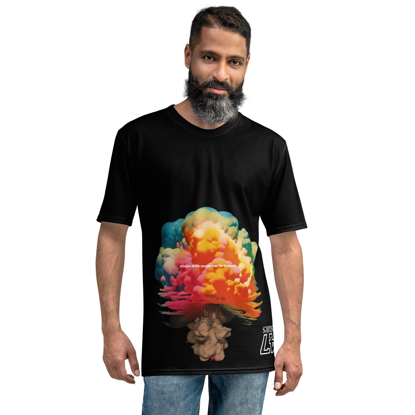 T-SHIRT MALE  ➽ MUSHROOMS | ATOMIC RAINBOW