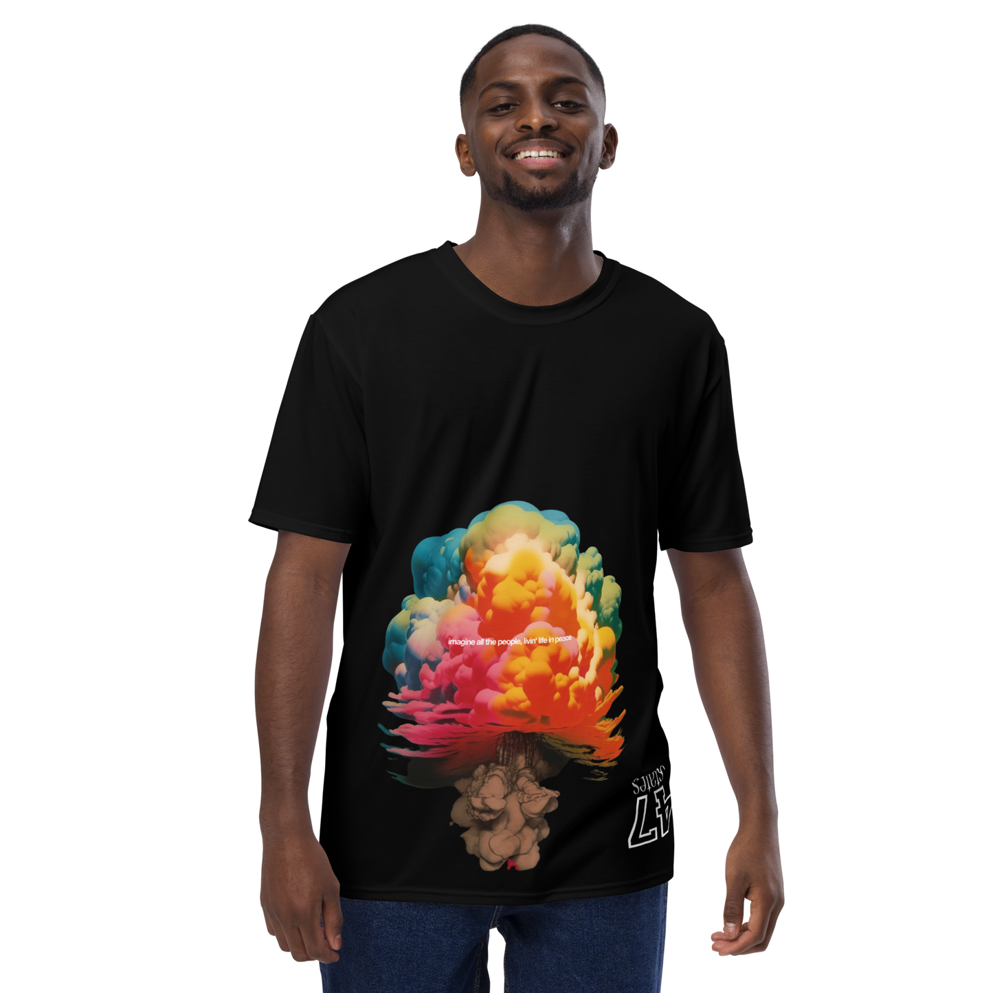 T-SHIRT MALE  ➽ MUSHROOMS | ATOMIC RAINBOW