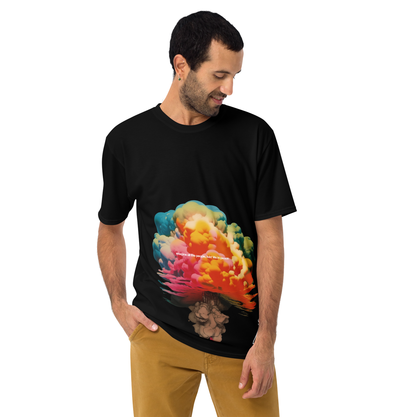 T-SHIRT MALE  ➽ MUSHROOMS | ATOMIC RAINBOW