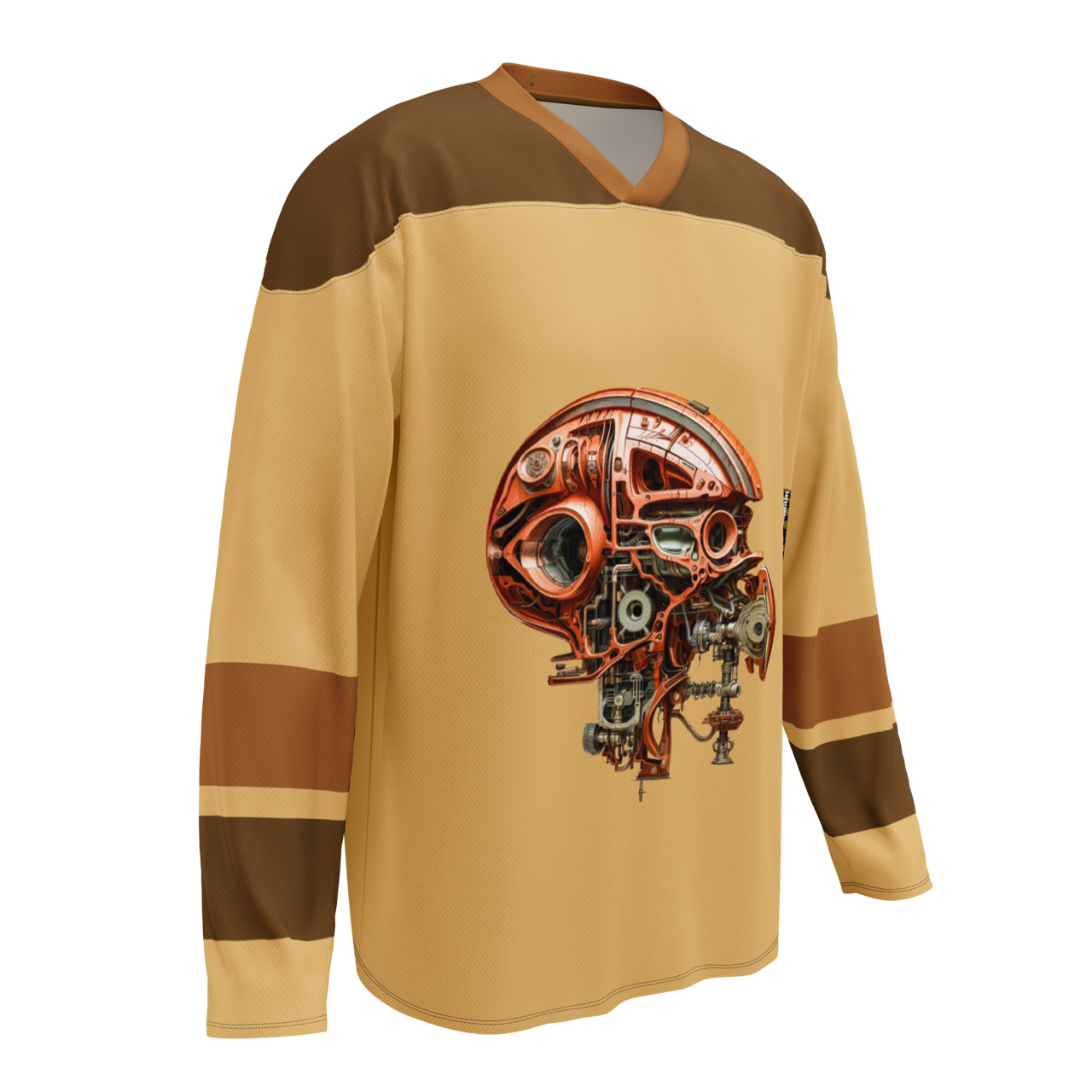 EISHOCKEY SUPPORTER TRIKOT ➽ I HAVE A BRAIN ➽ FAWN