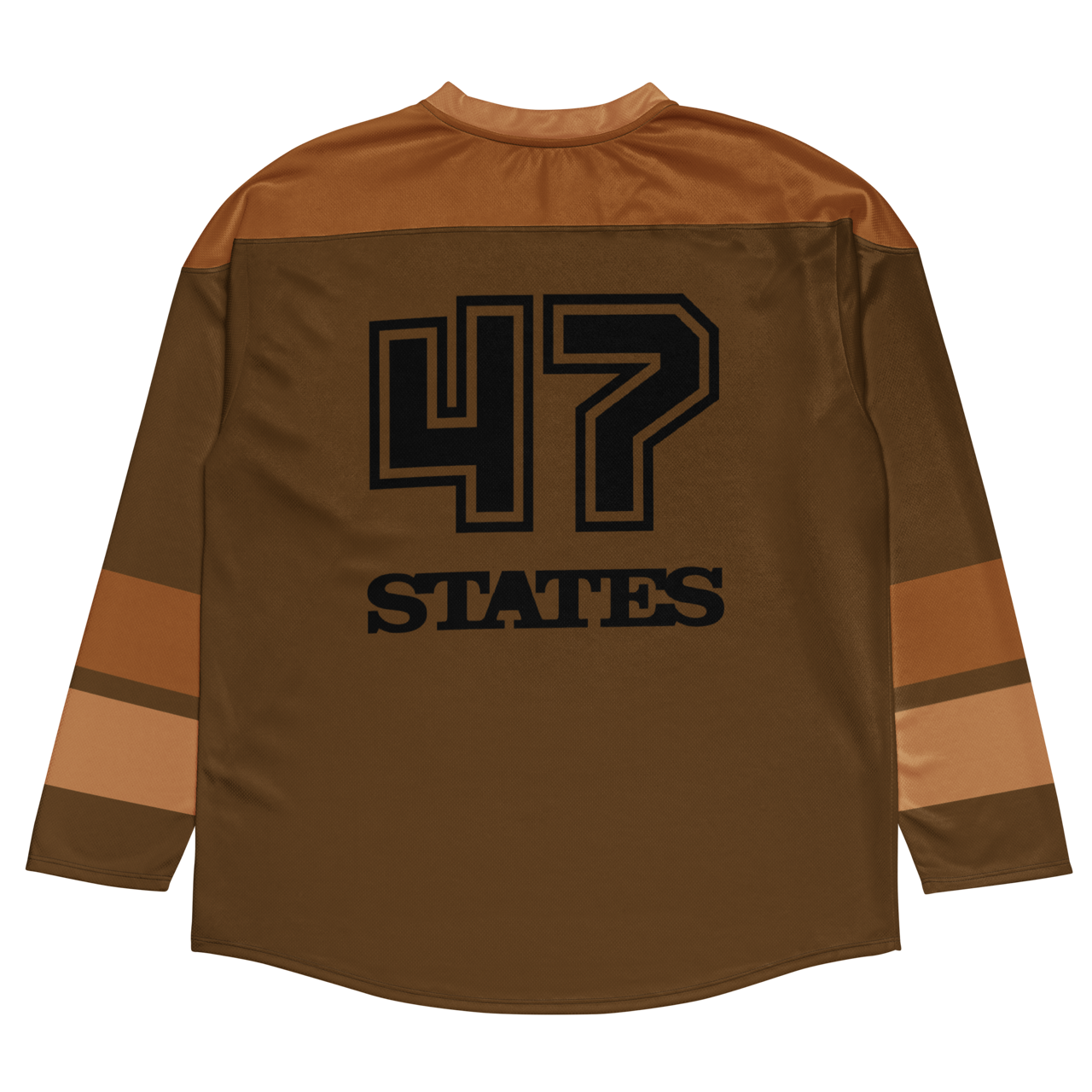 EISHOCKEY SUPPORTER TRIKOT ➽ BIG HEART / NO ATTITUDE ➽ BROWN